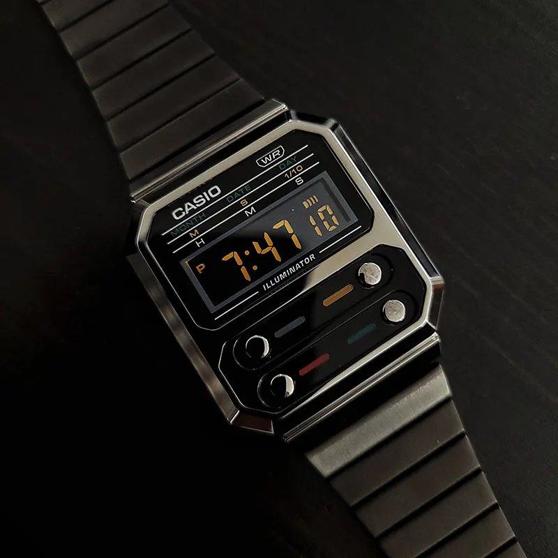 Casio Vintage Dark Grey Digital Dial Watch | A100WEGG-1A